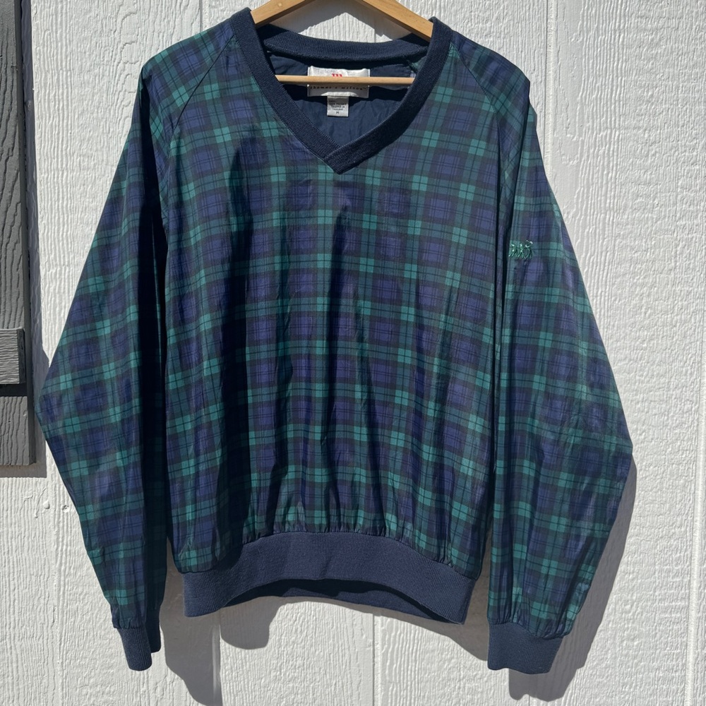vintage wilson plaid windbreaker